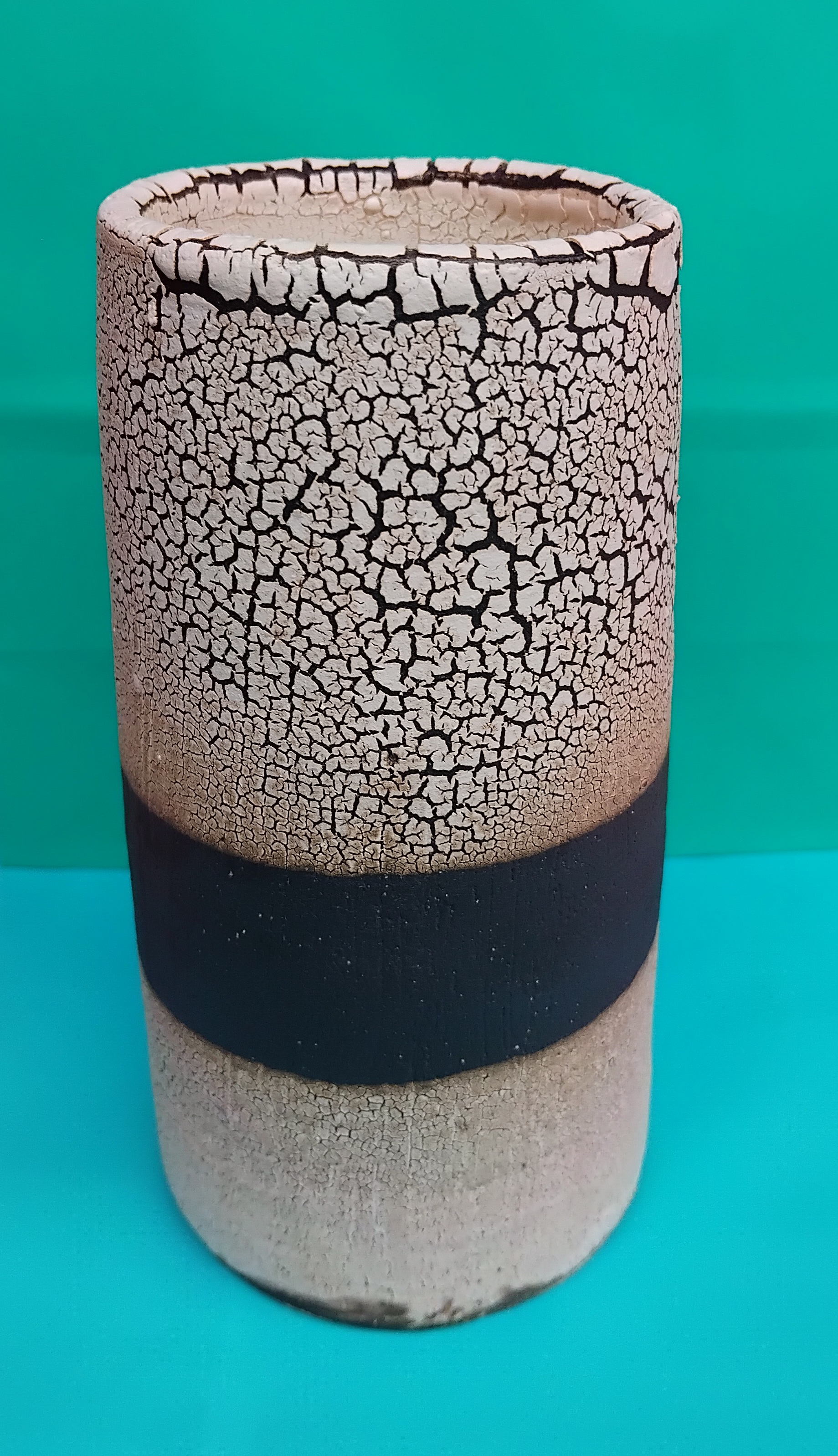 crackled vase